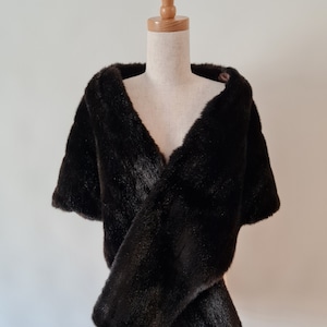Luxe Faux Fur Trimmed Shawl