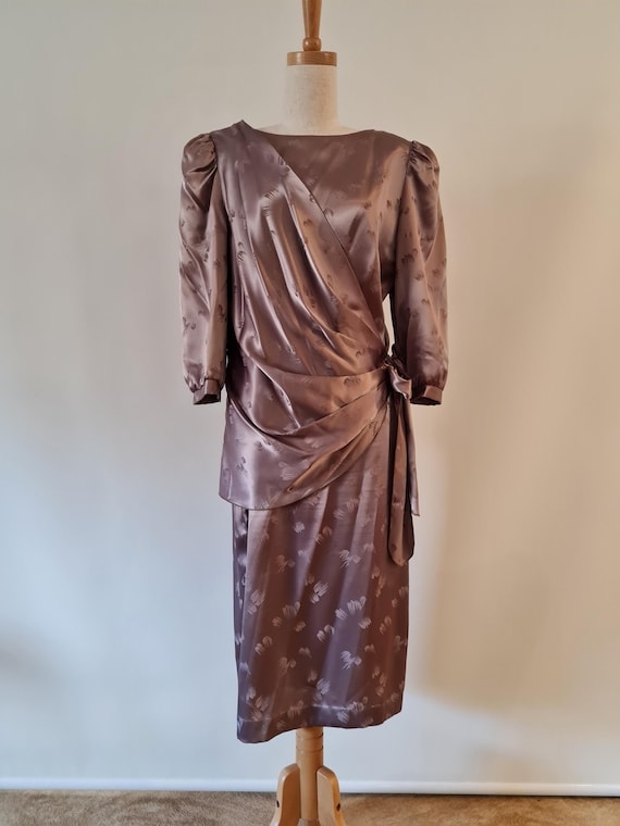 latte satin dress Latte Satin Tee Dress