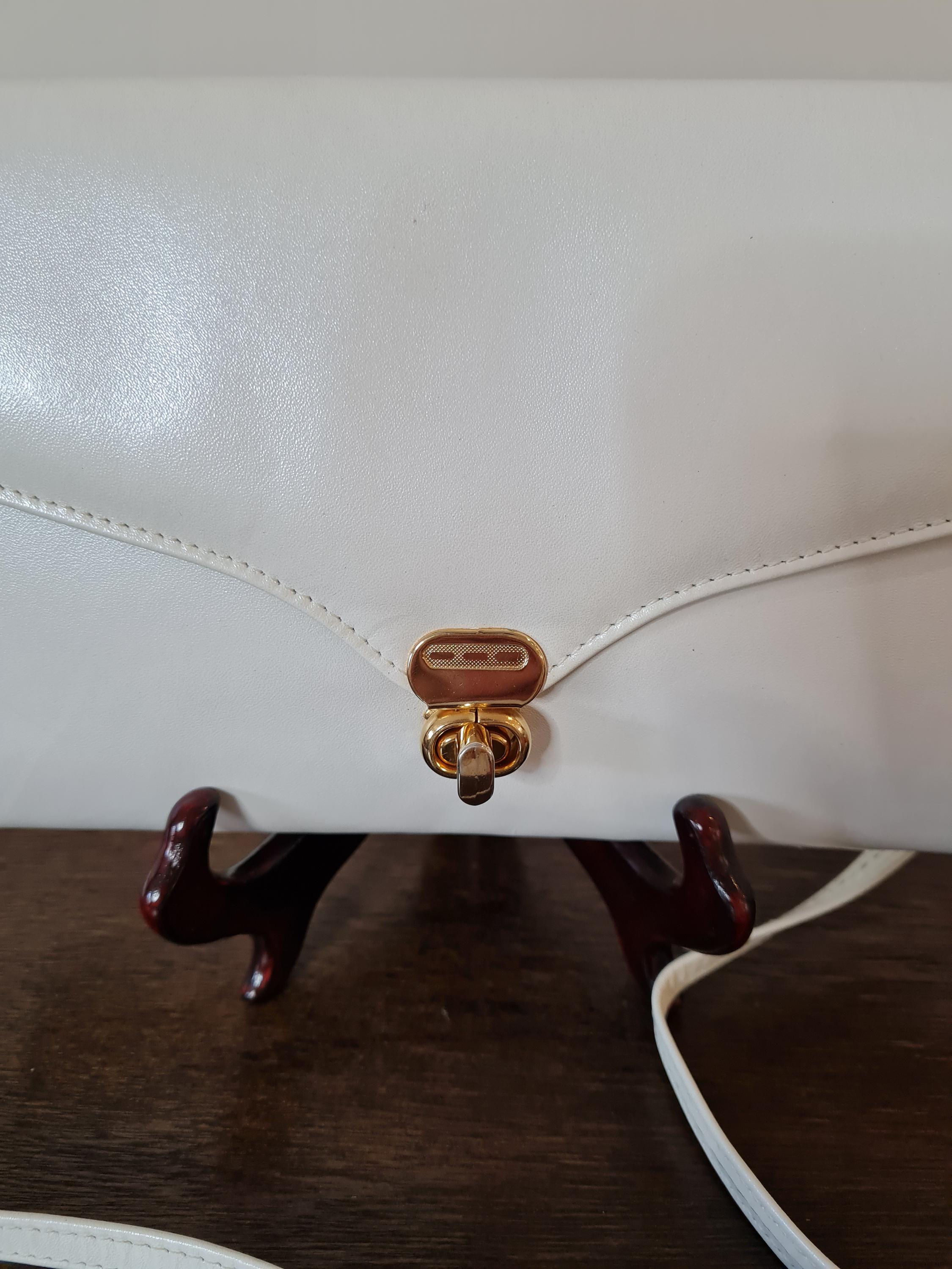 Vintage 80s Pearlised Leather Shoulder Bag - Jaques of Melbourne