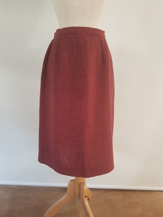 Wraggs 1980's slimline tweed lined skirt