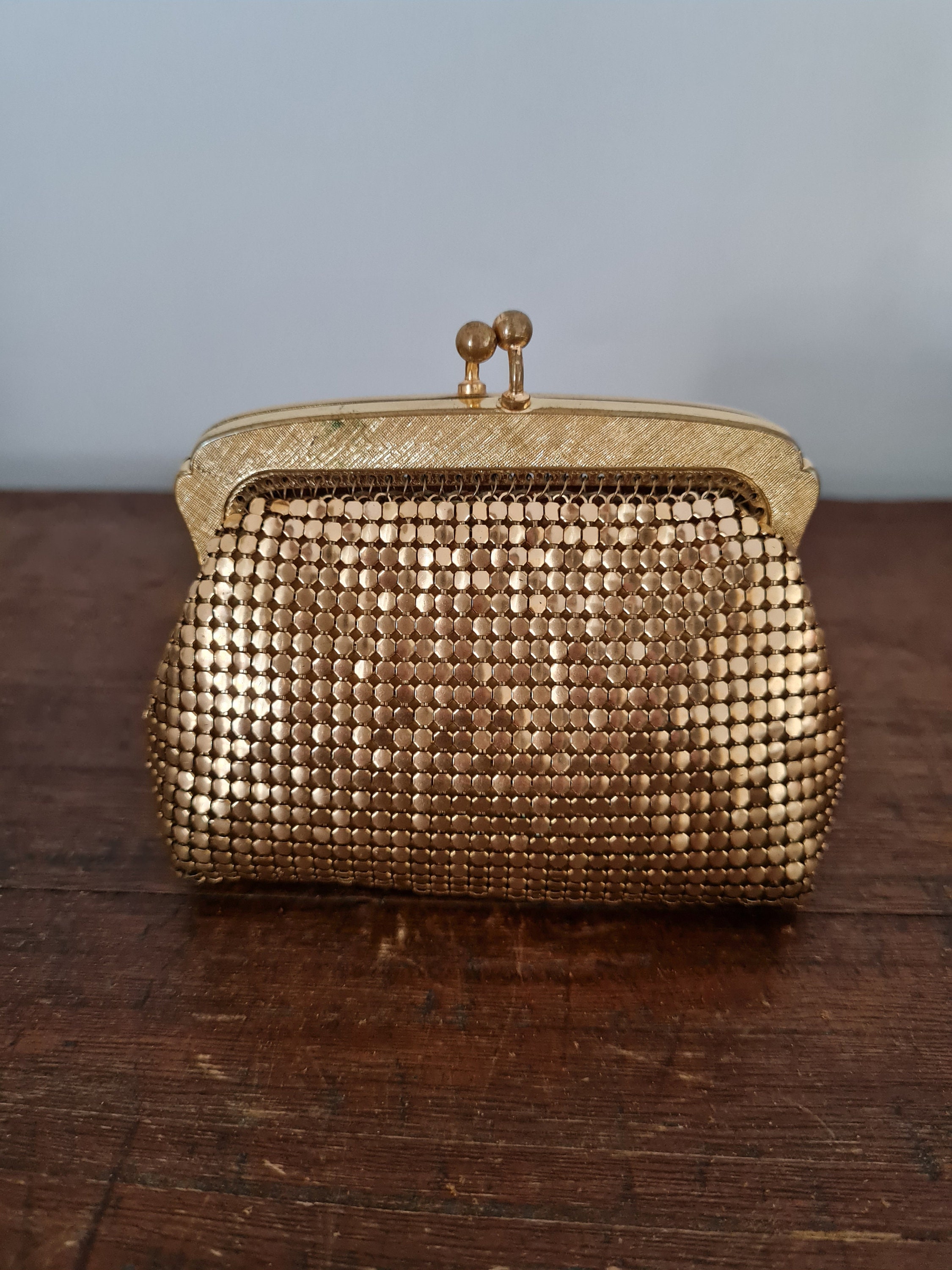 Gold Mesh Coin Purse 