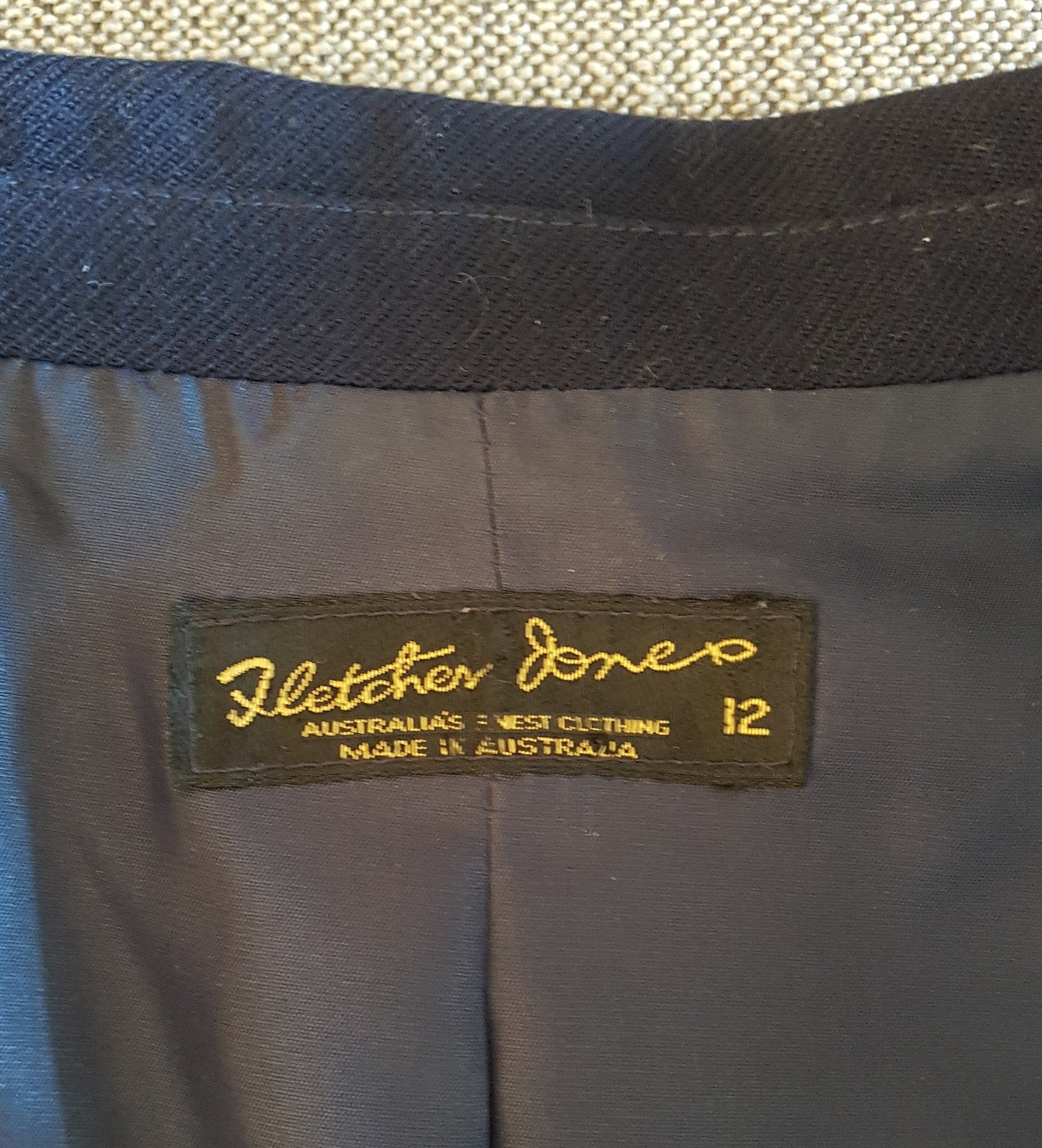 Fletcher Jones Navy Double Breasted Tailored Jacket. Fully - Etsy Ireland