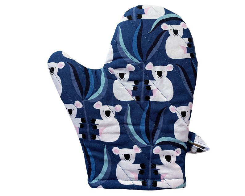 Oven Mitt Heatproof Quilted Australian Animals Kitchen Glove Etsy