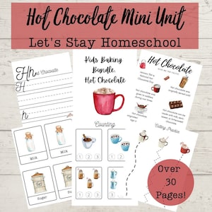 Hot Chocolate Homeschool Mini Unit Study | Hot Chocolate Printable Pack