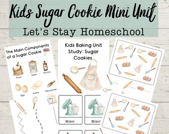 Kids Sugar Cookie Baking Study: Mini Unit (Digital Download)