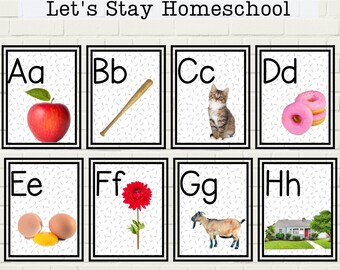 Photograph Alphabet Posters Alphabet Poster Decor Alphabet - Etsy