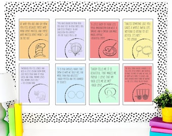 Literary Quote Posters | Book Quote Posters | Children's Book Quote Posters