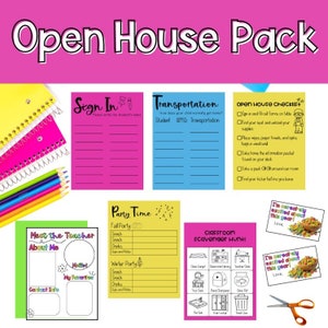 Meet The Teacher | Open House Forms | Back to School Forms