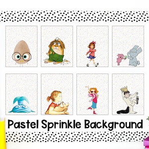 Pastel Book Character Posters | Book Character Classroom Decor | Book Character Posters | Classroom Decor | Pastel Classroom Decor