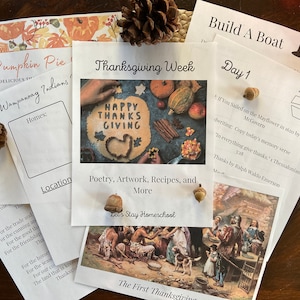 Thanksgiving Unit Study | Thanksgiving Mini Unit | Thanksgiving Homeschool Study