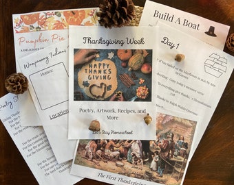 Thanksgiving Unit Study | Thanksgiving Mini Unit | Thanksgiving Homeschool Study