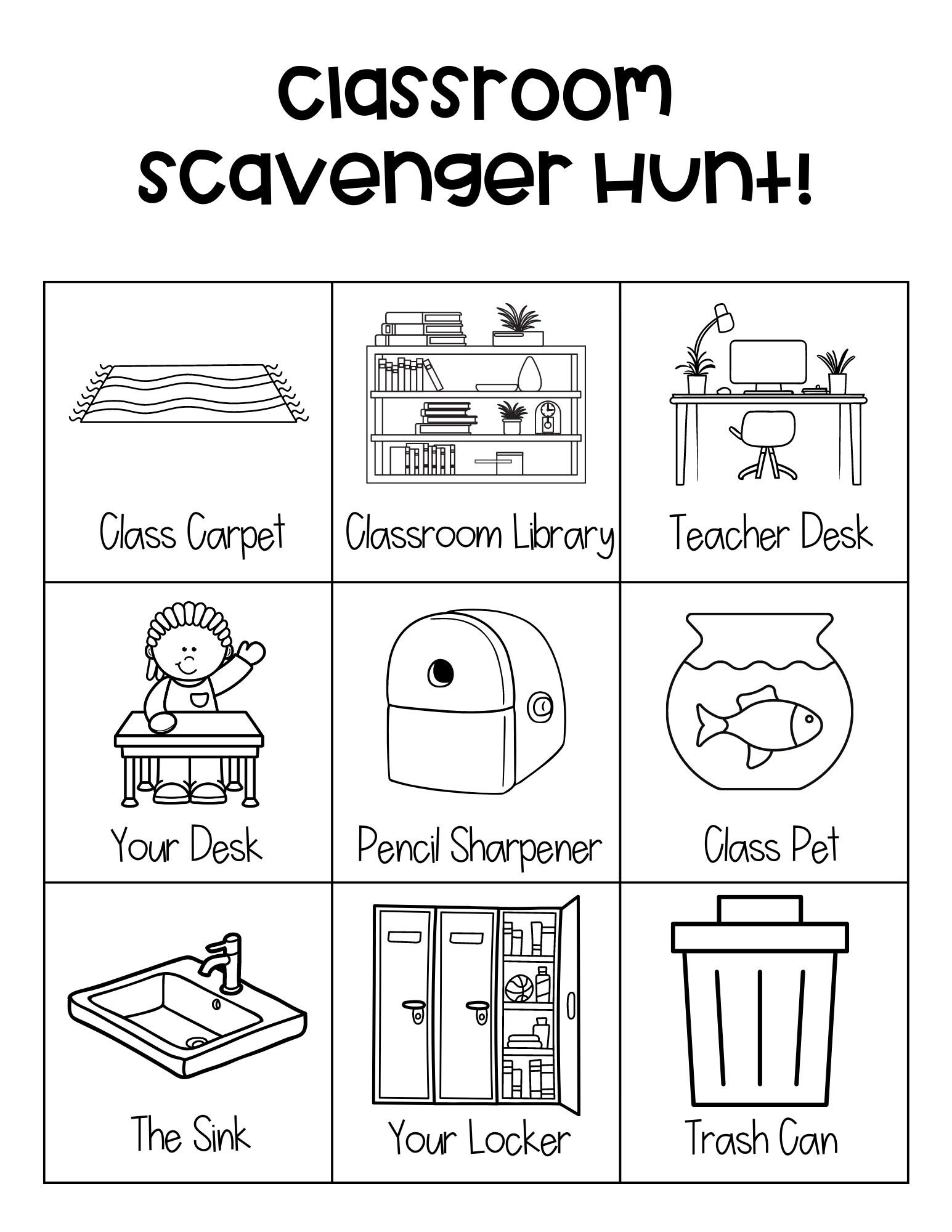 Meet the Teacher Open House Forms Back to School Forms Etsy