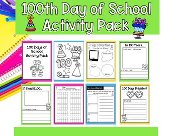 100th Day of School Activities | 100th Day of School Writing | 100th Day of School Craft