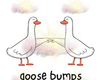 Goose Bumps PNG, Sublimation file, transparent background, DTF file,
