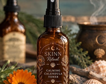 Calming Calendula Toner | Cooling Face Mist | Hydrating Toner | Herbal Skin Care | Natural Facial Toner