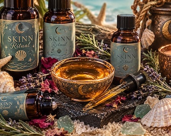Bronzing Facial Serum | Organic Face Oil | Glowing Skin & Hydration | Natural Skin Care | Spa Facial Ritual