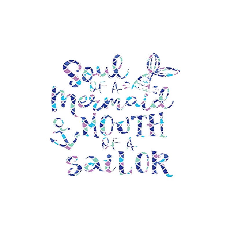 Download Soul OF A Mermaid MOUTH OF A SaiLOR Decal Beach Vibes Salt ...
