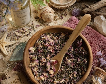 Cooling Peppermint Rose Foot Soak | Herbal Foot Ritual