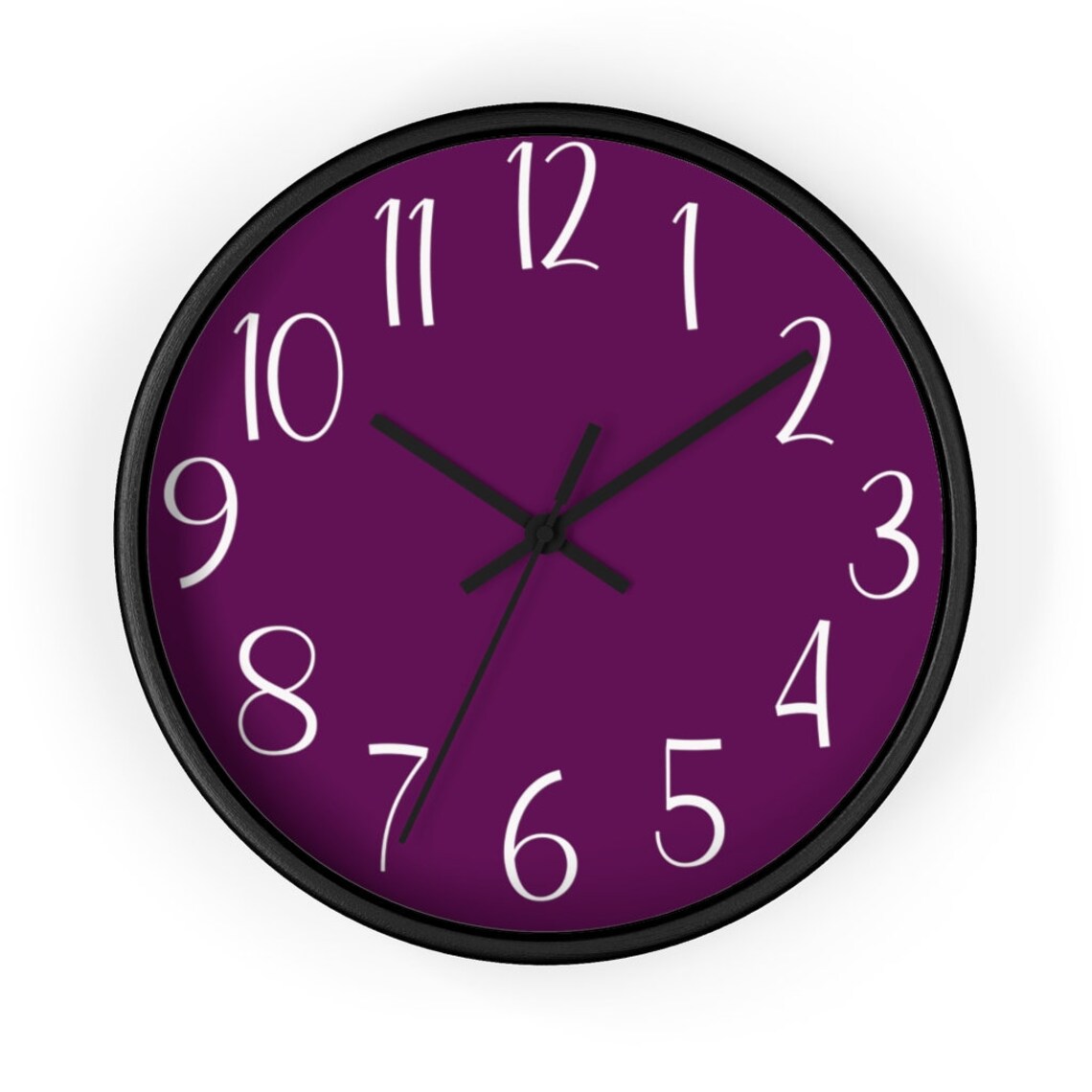 Round Wall Clock Small Wall Clock Silent Wall Clock Etsy