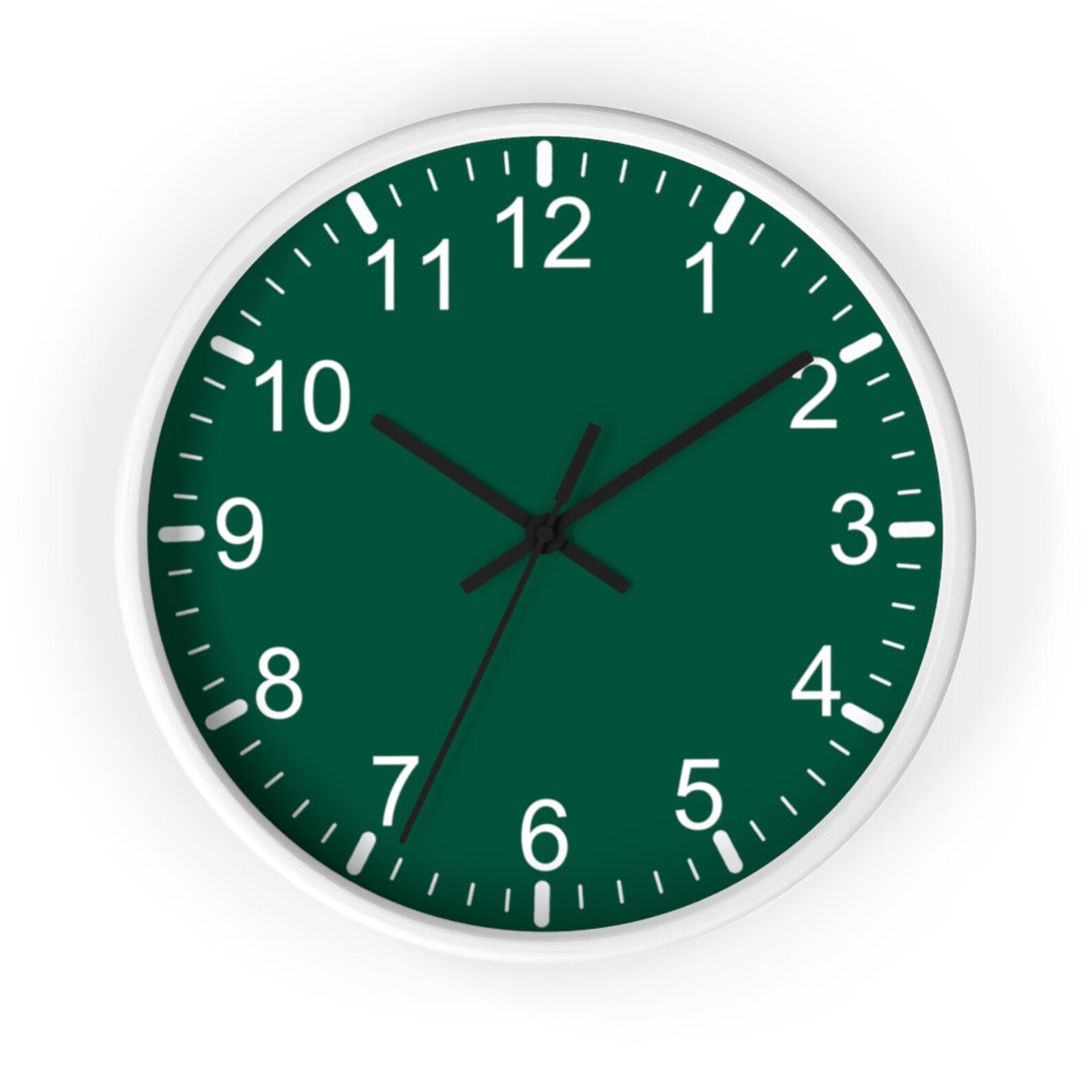 Green Classic Wall Clock Wall Clock Wood Wall Clock 10 Etsy