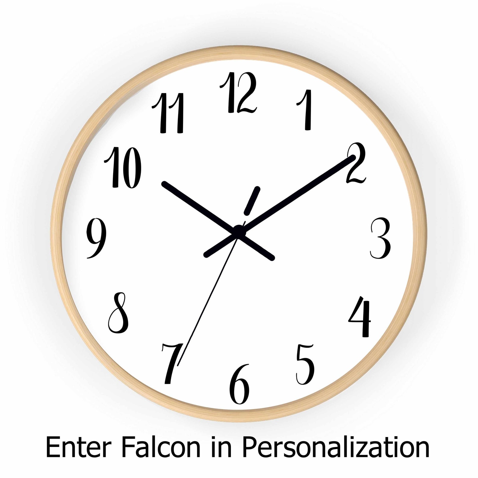 White Wall Clock Clock with Numbers Classic White Clock Etsy