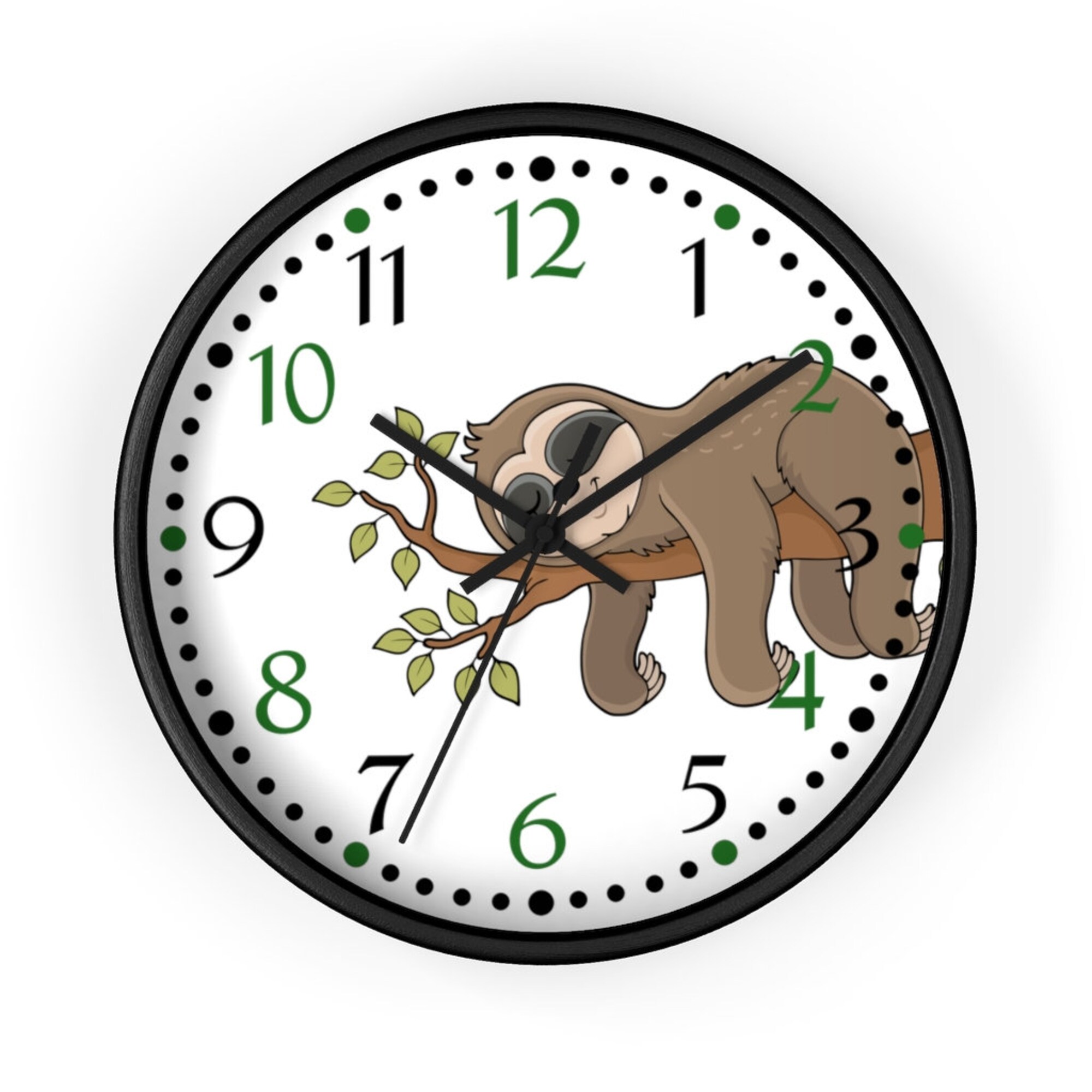 Sloth Nursery Clock - Kids Room Clock