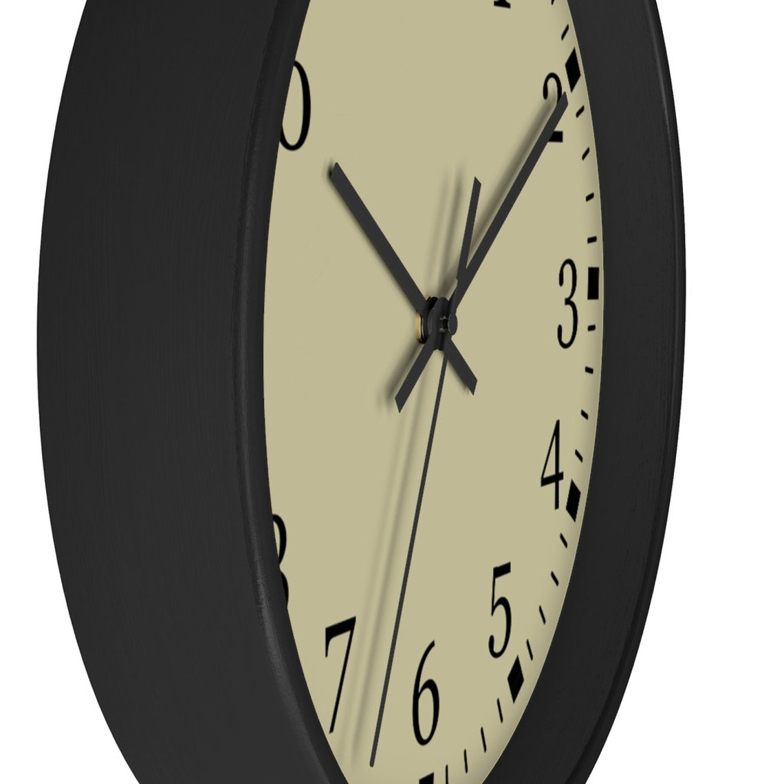 Gold Wall Clock Large Numbers Wall Clock Silent Wall Clock Etsy