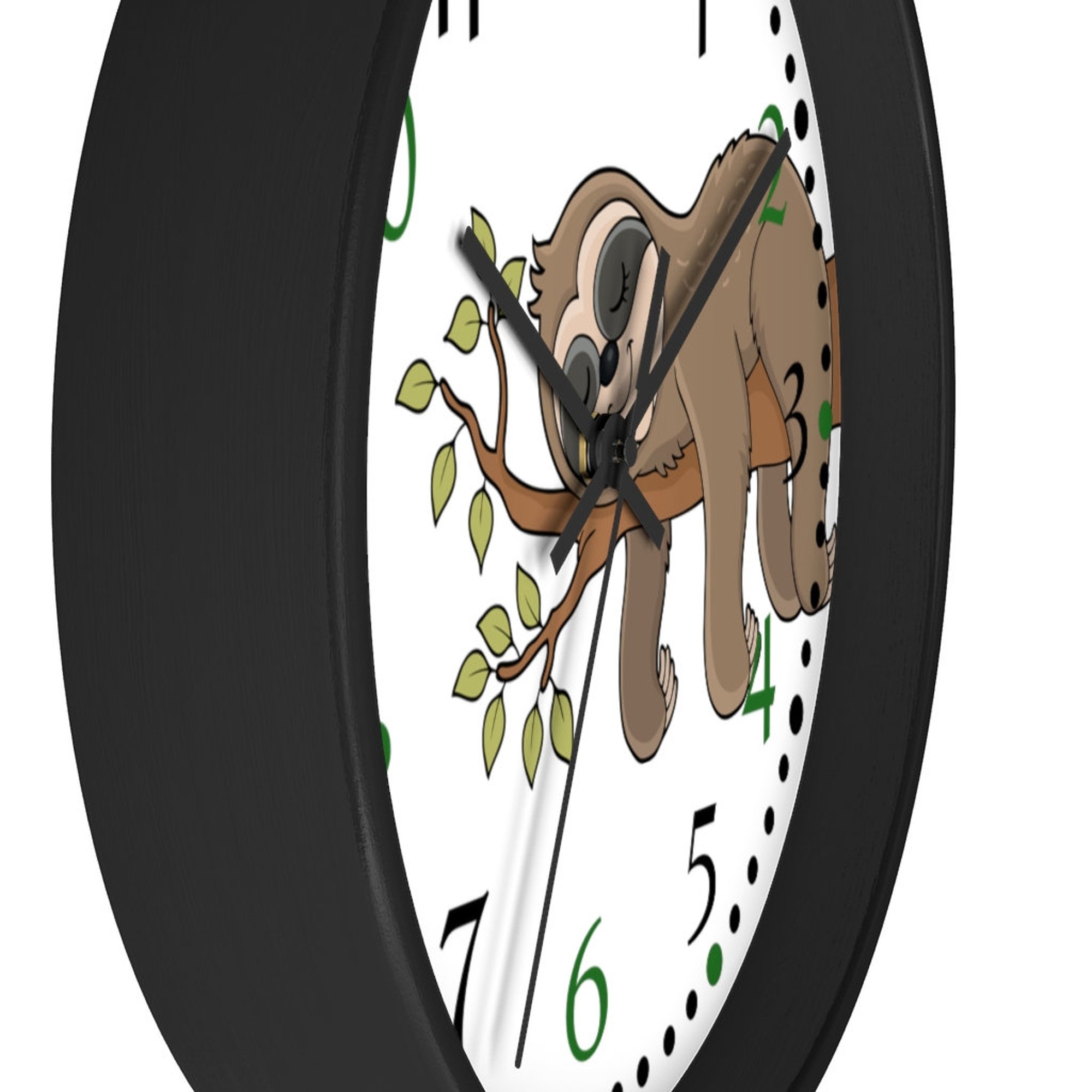 Sloth Nursery Clock - Kids Room Clock