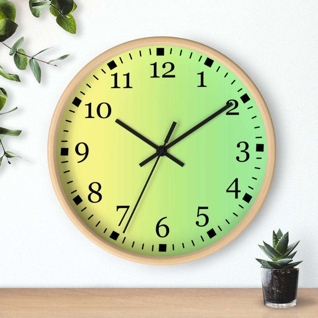 Clock with Numbers Small Wall Clock Silent Wall Clock Etsy