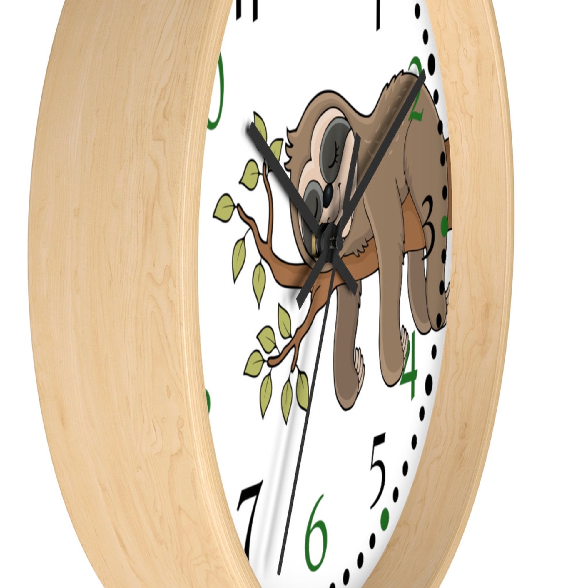 Sloth Nursery Clock - Kids Room Clock