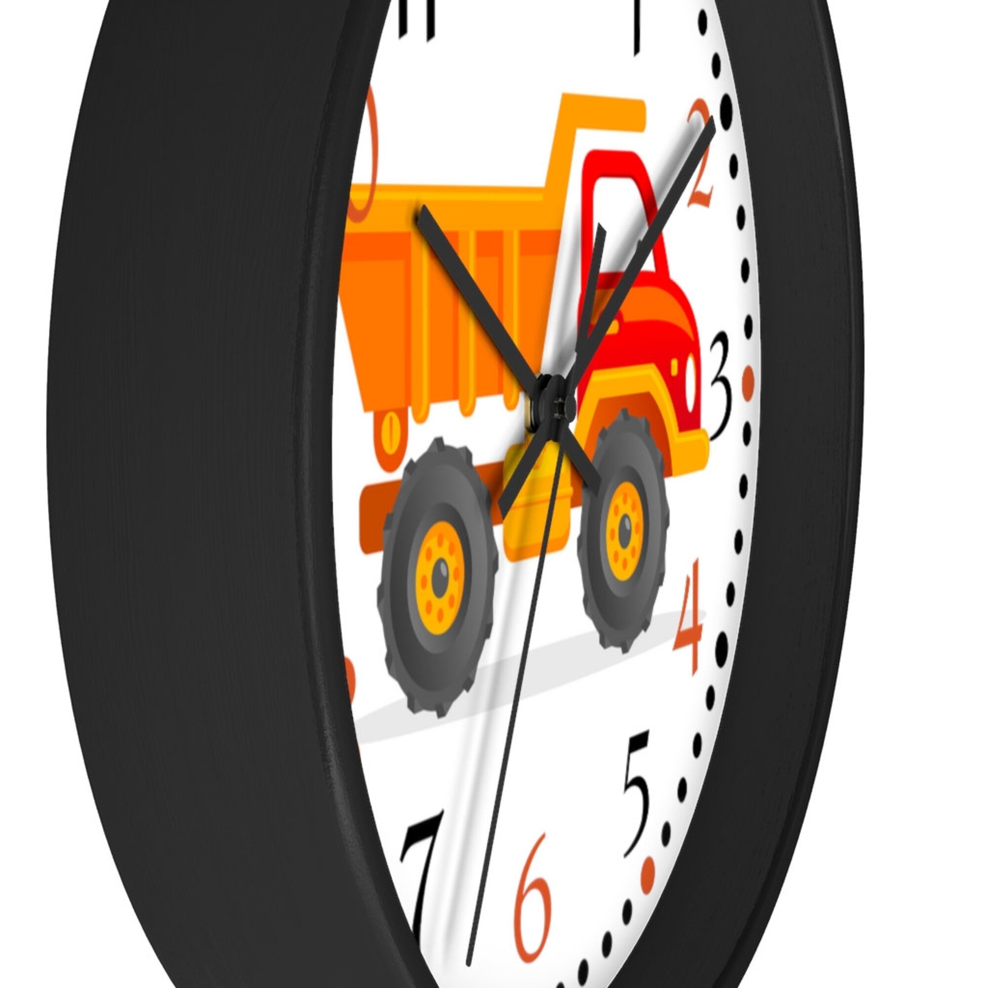 Toy Truck Nursery Clock - Kids Room Clock