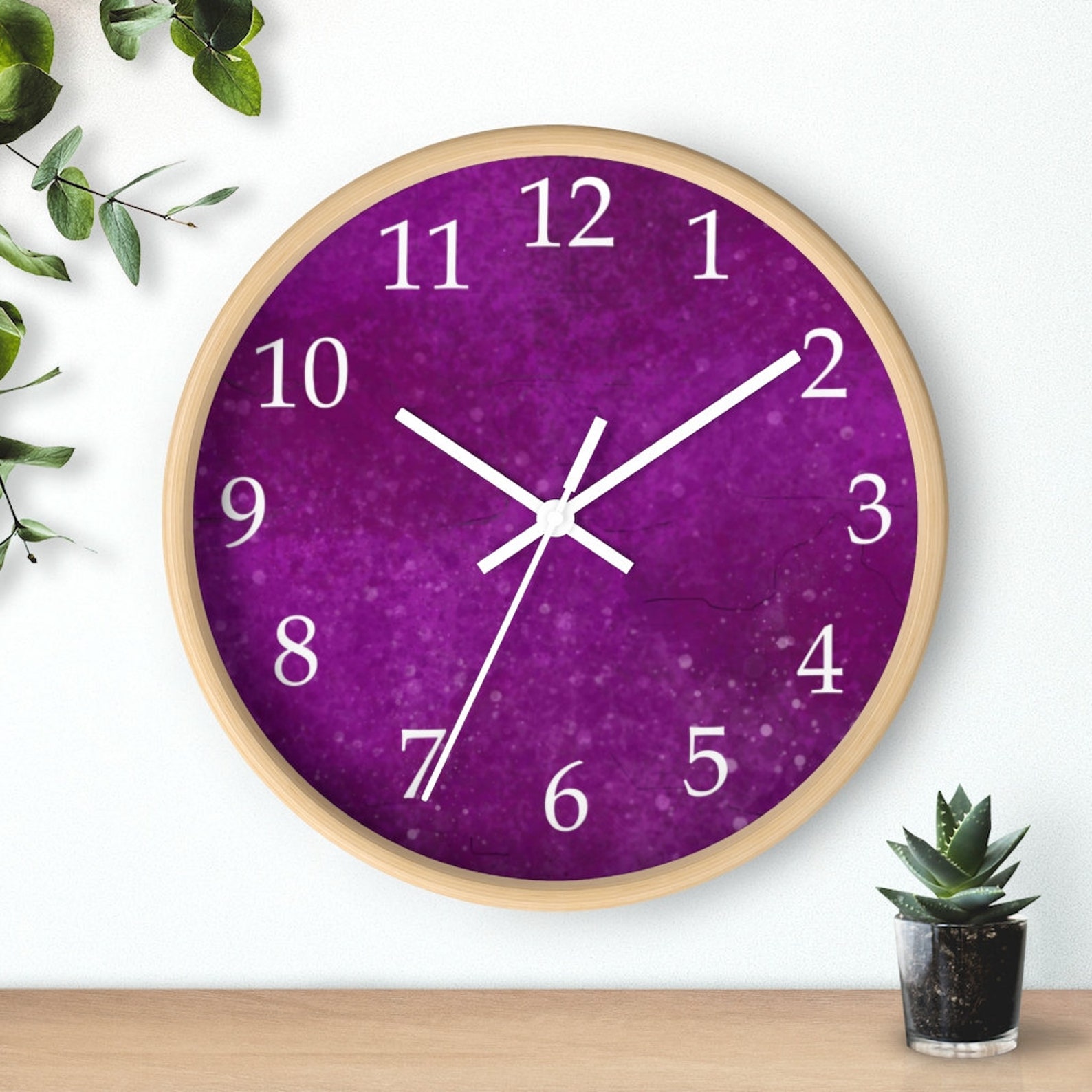 Clock with Numbers Small Wall Clock Silent Wall Clock Etsy