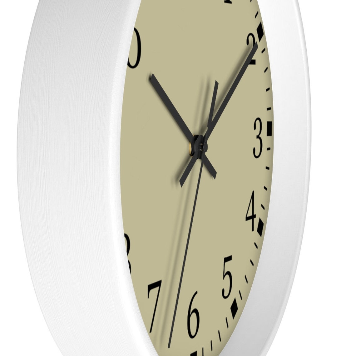 Gold Wall Clock Large Numbers Wall Clock Silent Wall Clock Etsy