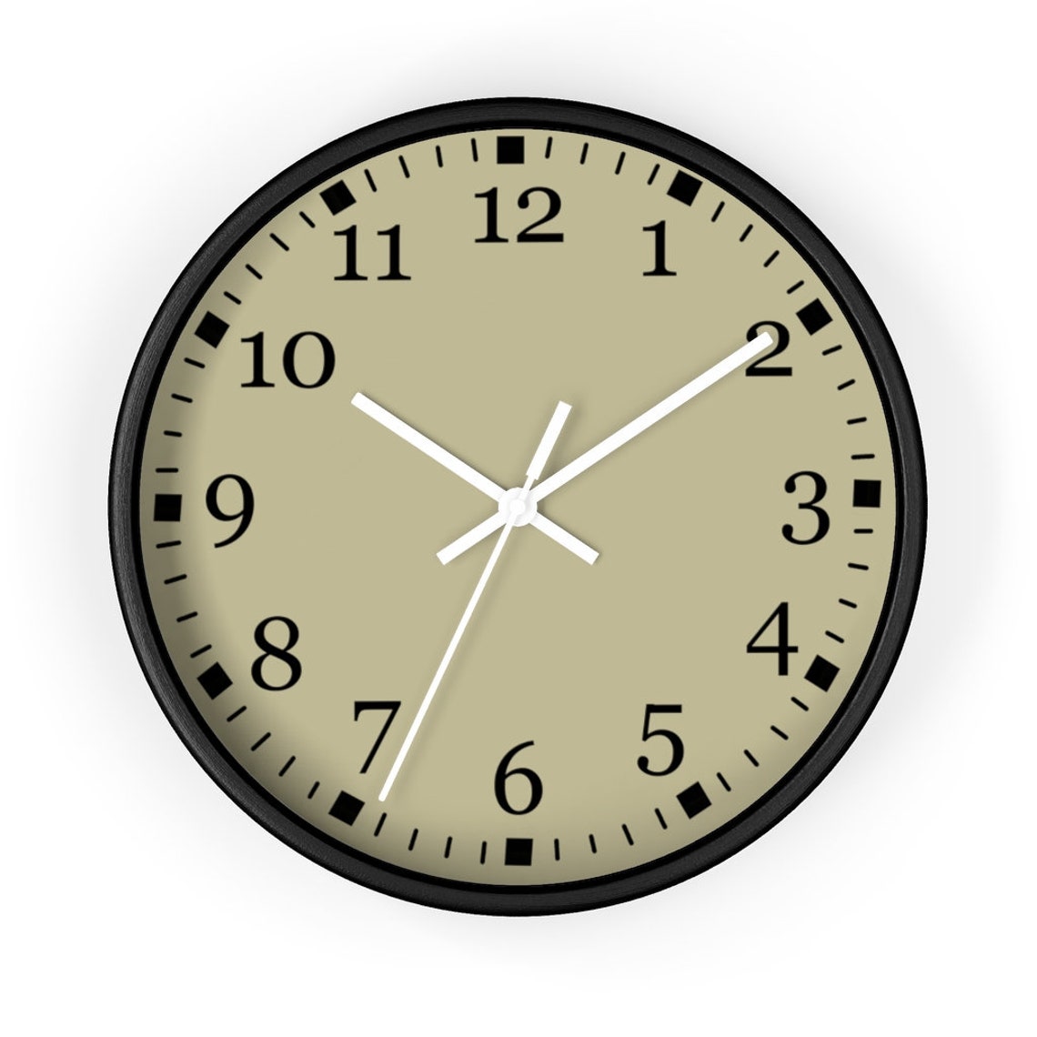 Gold Wall Clock Large Numbers Wall Clock Silent Wall Clock Etsy