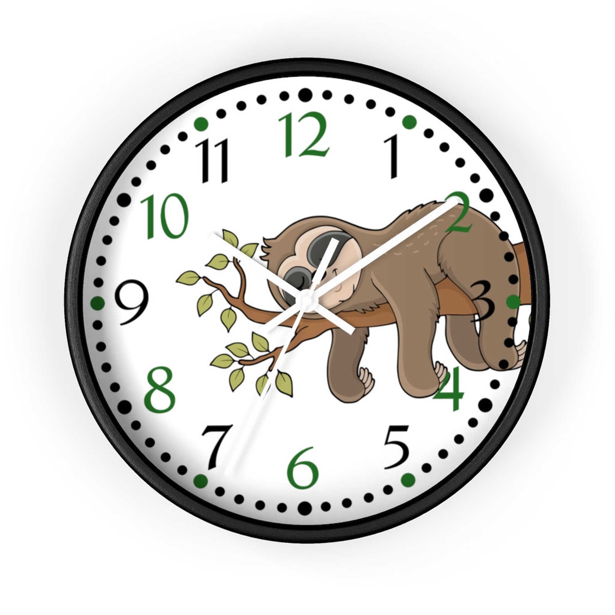 Sloth Nursery Clock - Kids Room Clock