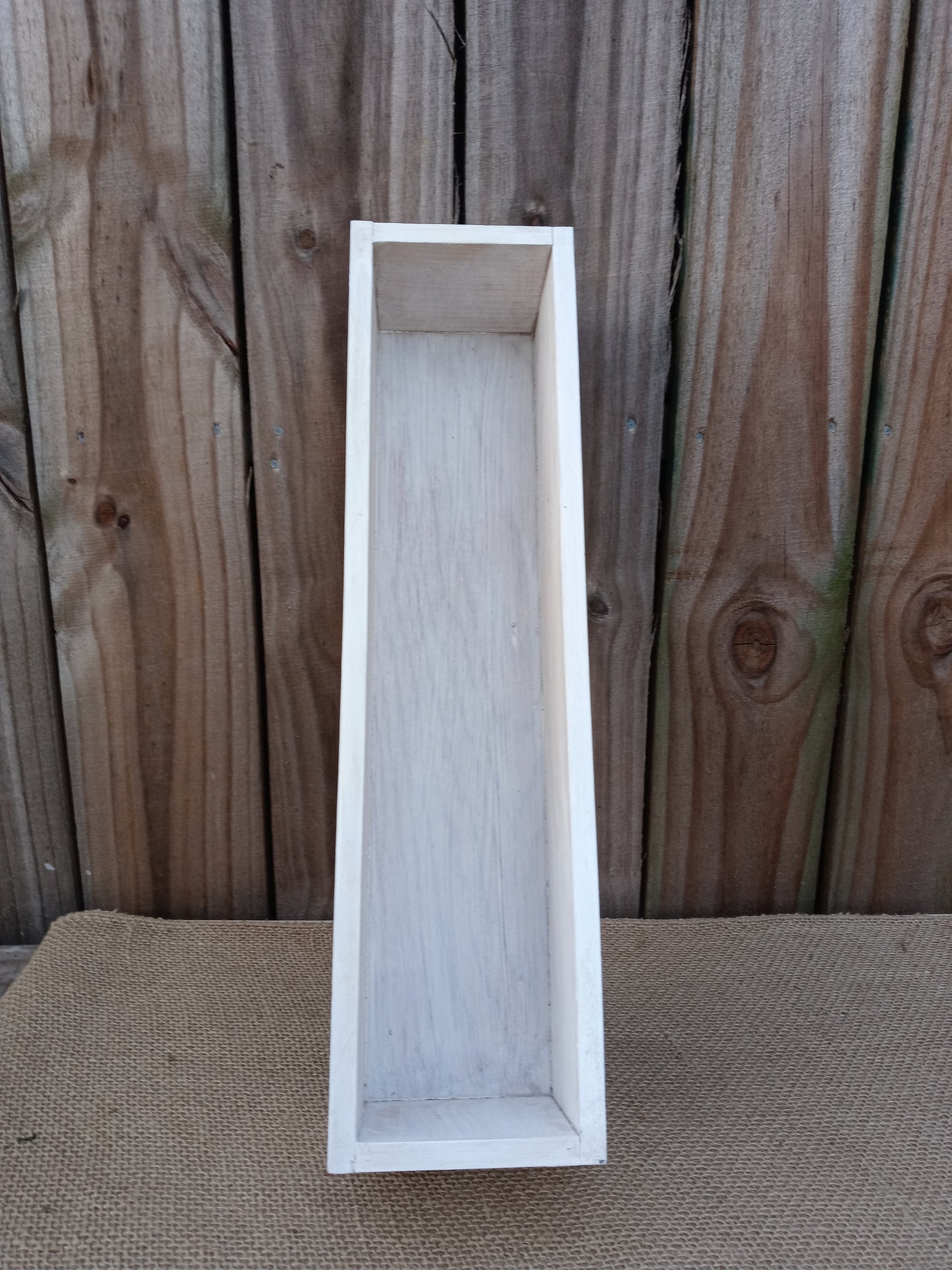 Wood Box Centerpiece Farmhouse Box antique white Home Etsy