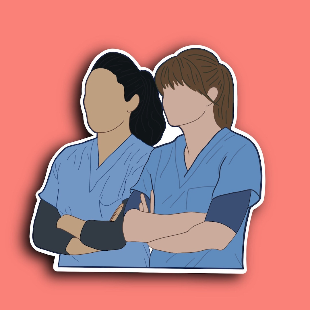 Grey’s Anatomy Twisted Sisters Outline Sticker - Etsy