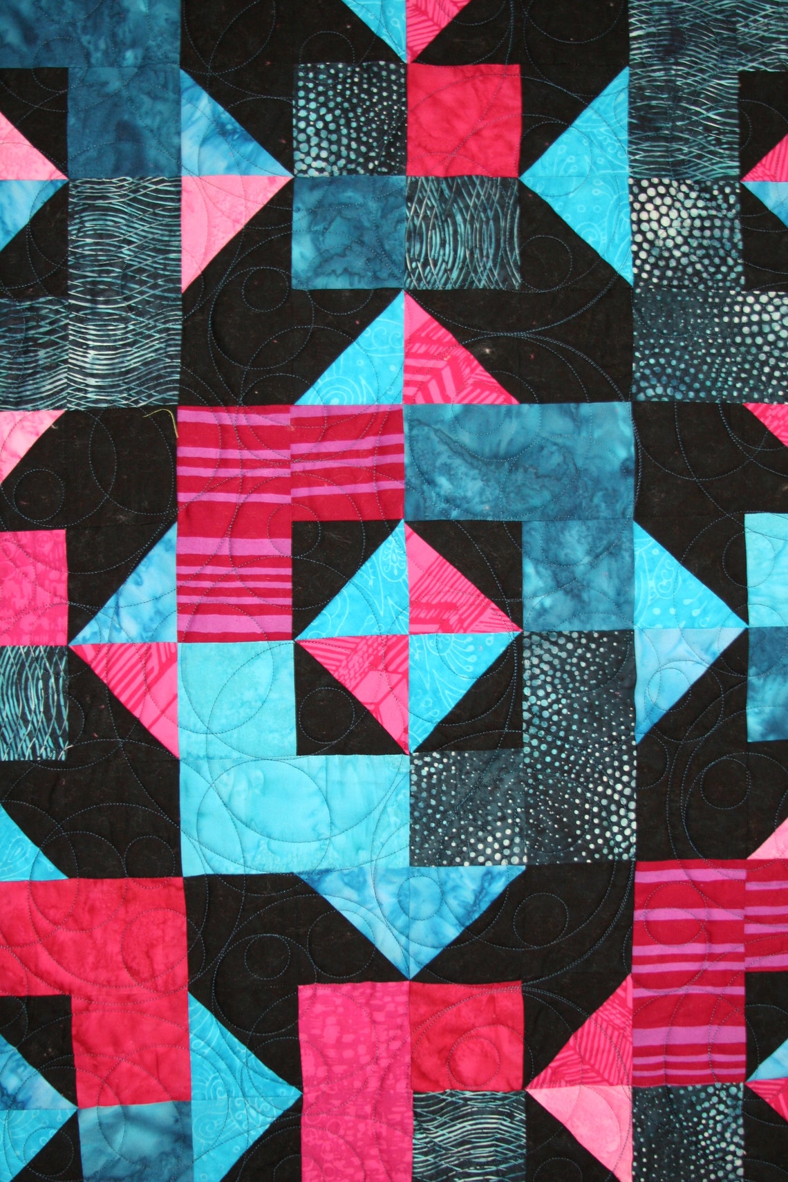 Daydreams of Blue and Pink Quilt Kit, Cozy Quilts Pattern Daydreaming