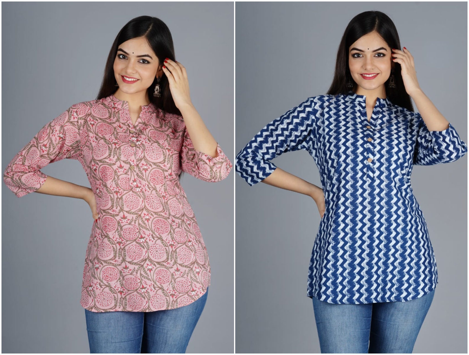 Lot 10 stuks Indiaas shirt blouse vrouwen top dames groothandel blusa etnische hippie retro zigeuner 100% katoen Kleding Dameskleding Tops & T-shirts Blouses 