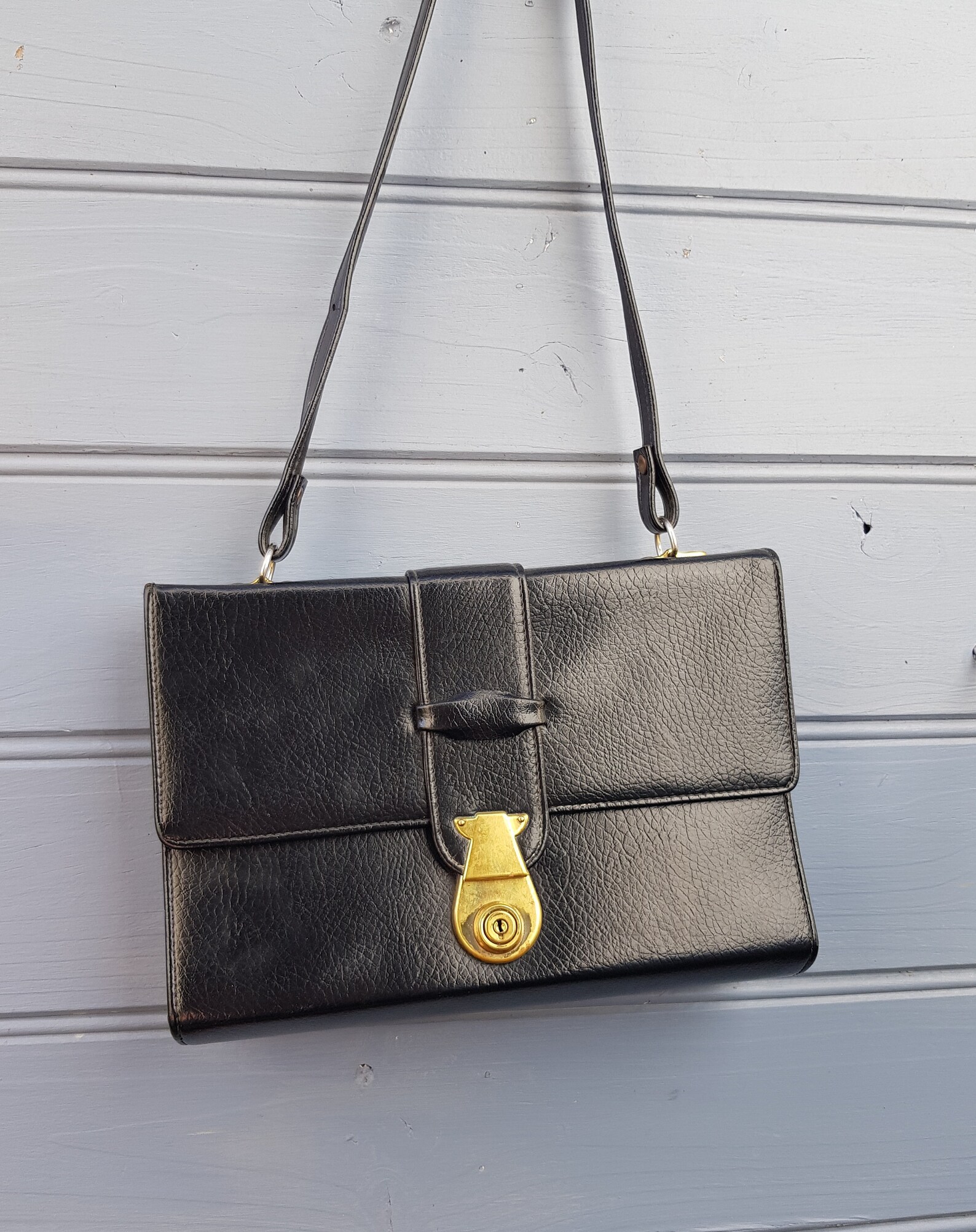 Vintage 50s DebMar Bags Melbourne Vinyl Messenger Bag Etsy