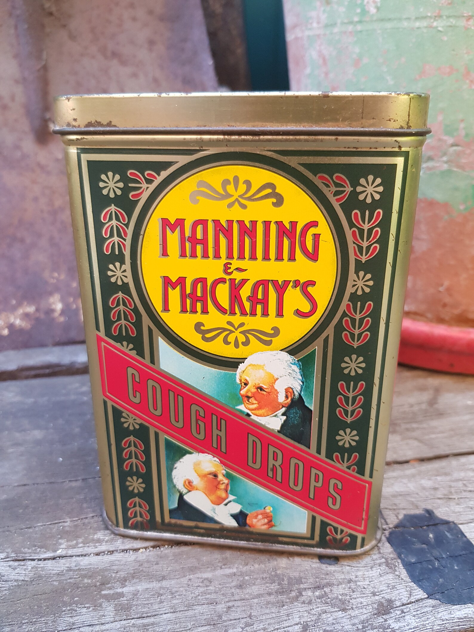 Vintage Manning and Mackays Cough Drops Tin Made in England Etsy
