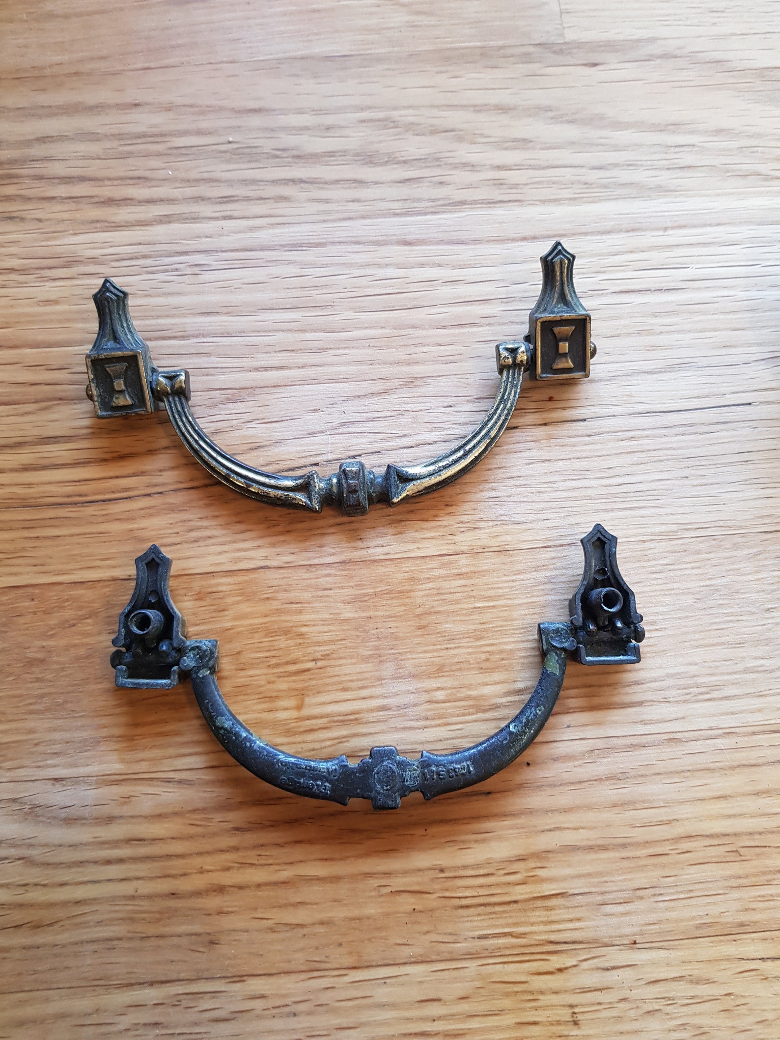 Vintage 70s Set of 2 Prestige Australia Brass Cupboard Handles | Etsy