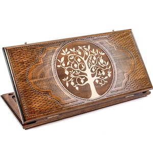 Fathers Day GIft Armenian Handmade Backgammon Pomegranate Tree/ Classic Size Brand : Hrachya Ohanyan