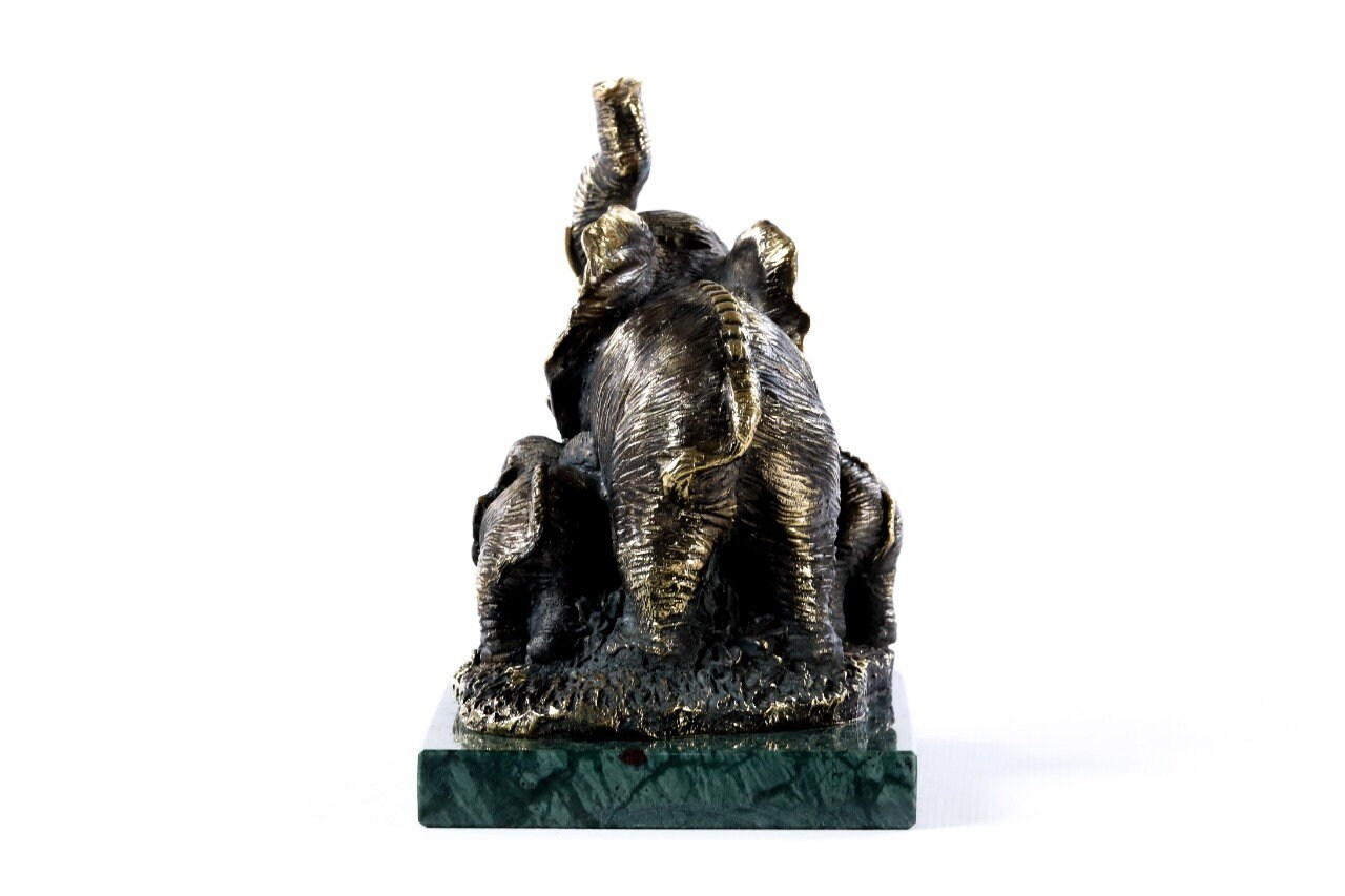 父の日ギフト 手作りブロンズ彫刻 子象 16/11/16 cm - Etsy 日本