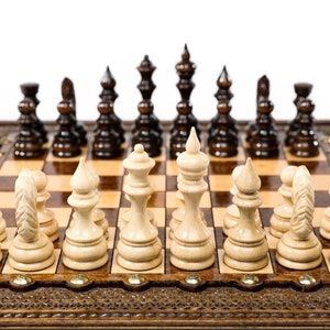 Fathers Day GIft Wooden chess figures Only
