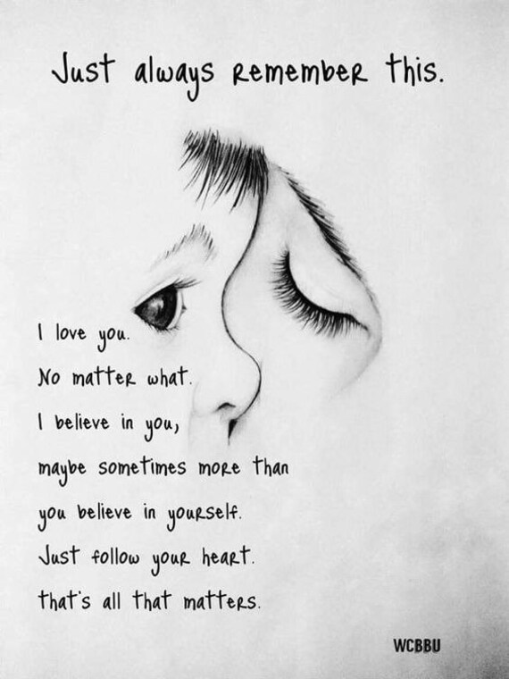 Just Always Remember This I Love You No Matter What I Etsy Just Always Remember This I Love You No Matter What I Etsy