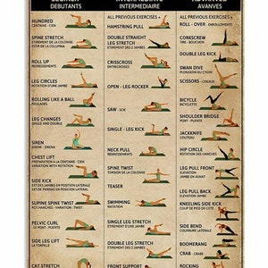 Pilates Exercises - Etsy New Zealand