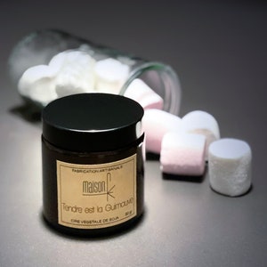 Marshmallow-Duftkerze mit natürlichem Sojawachs