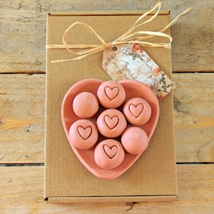 Clay oil diffuser stones, aromatherapy gift set, home fragrance.