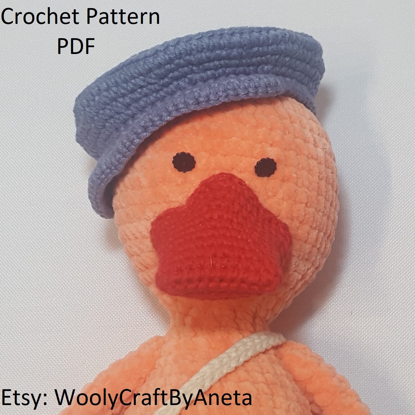 Duck Crochet Pattern Amigurumi PATTERN PDF PHOTOS Animal Etsy